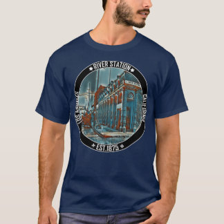 Floden Station LA Los Angeles Railroad 1 T Shirt