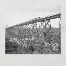 Floden Steel Viaduct over Des Moines Vykort