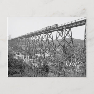 Floden Steel Viaduct over Des Moines Vykort