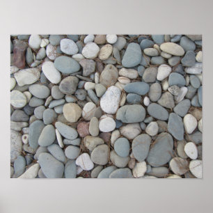 Floden Stones Fall Autumn Mönster Poster