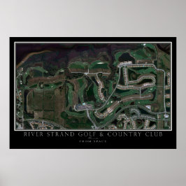 Floden Strand Golf Course Bradenton Satellite Kart Poster