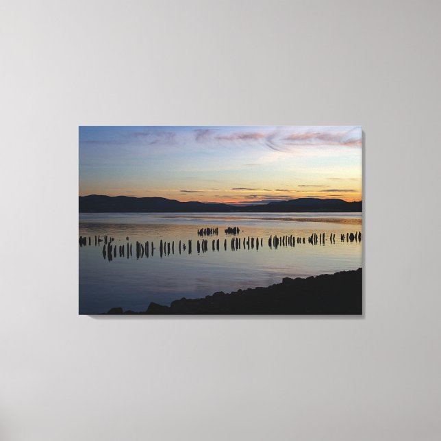 Floden Sunset Canvastryck (Framsida)