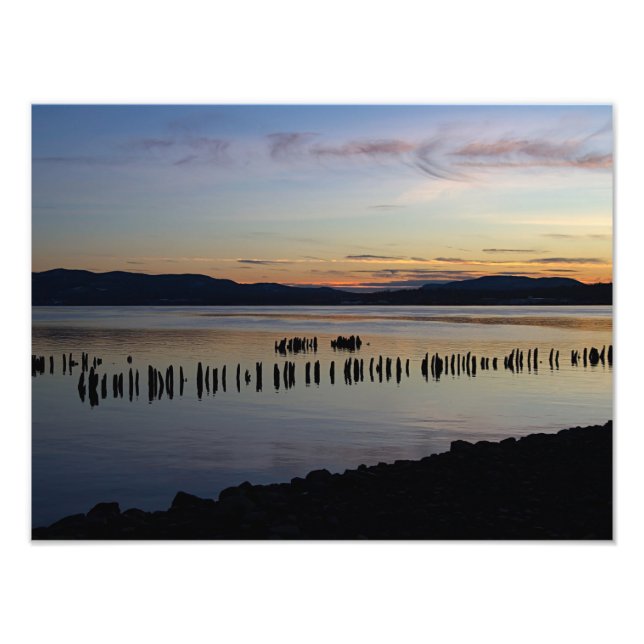 Floden Sunset Fototryck (Framsidan)