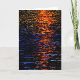 Floden Sunset Hälsning/Notecard Kort