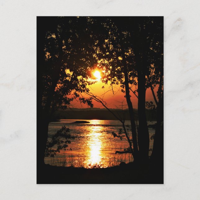 Floden sunset vykort (Framsida)