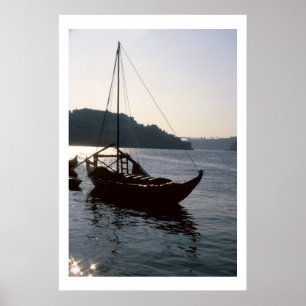 Floden Tagus Fiskefartyg, Lissabon, Portugal Poster