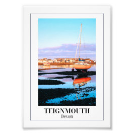 Floden Teign, Teignmouth, Devon Fototryck