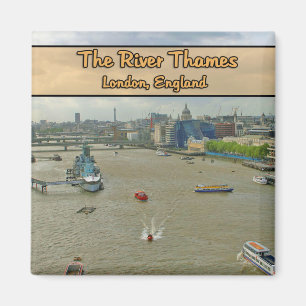 Floden Thames London England Magnet
