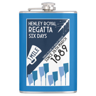 Floden Thames Regatta - Vintagen Retro Stil Rwing Fickplunta