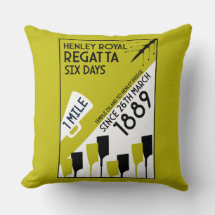 Floden Thames Regatta - Vintagen Retro Stil Rwing Kudde