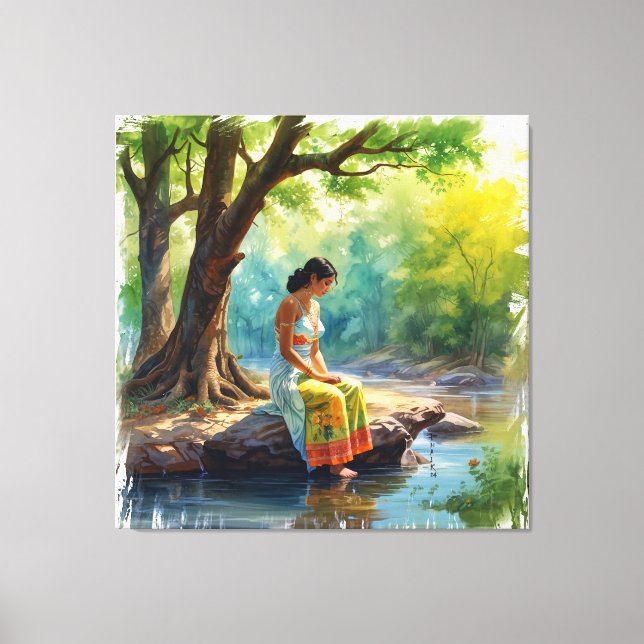 Floden Thoughts Wall Art Canvastryck (Framsida)