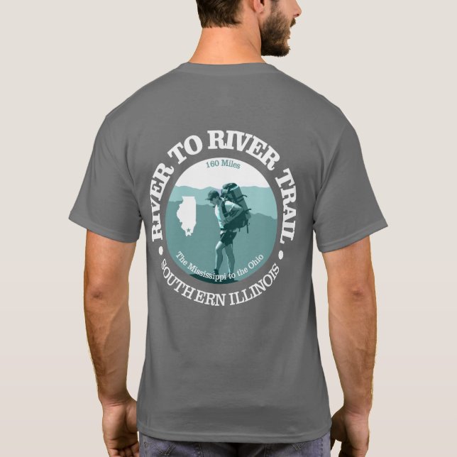 Floden till floden Trail (T) T Shirt (Baksida)