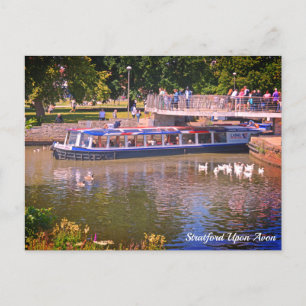Floden Tour Stratford On Avon-vykort Vykort