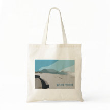 Floden Town Bord berg Ocean Sketch