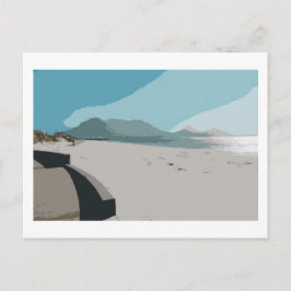 Floden Town Bord berg Ocean Sketch Vykort