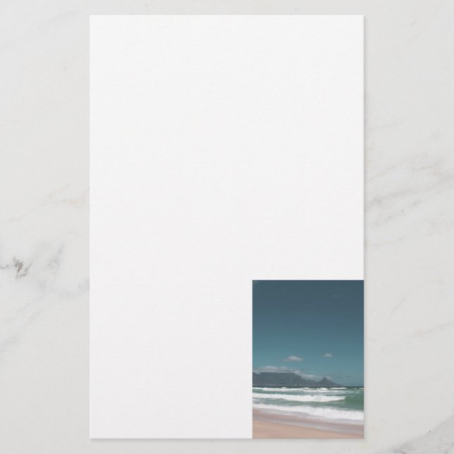 Floden Town Bord, bergsområdet vid Kap Town Brevpapper (Framsida)