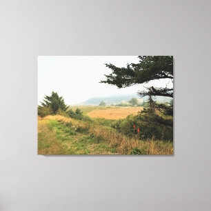 Floden Trail vid Cape Blanco, Oregon Kusten Canvastryck