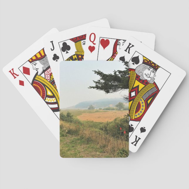 Floden Trail vid Cape Blanco, Oregon Kusten Casinokort (Baksidan)