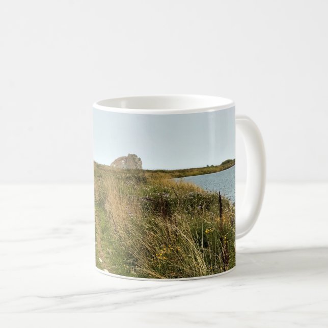 Floden Trail vid Cape Blanco, Oregon Kusten Kaffemugg (Framsida höger)