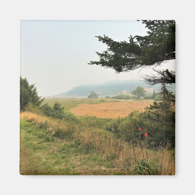 Floden Trail vid Cape Blanco, Oregon Kusten Magnet (Framsidan)