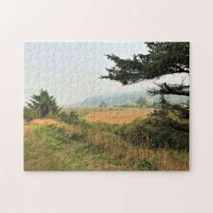 Floden Trail vid Cape Blanco, Oregon Kusten Pussel