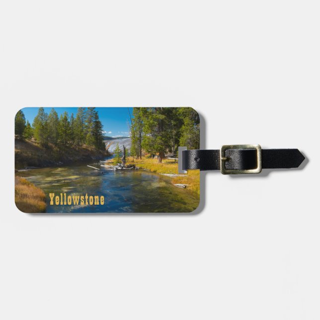 Floden Upper Geyser Basin Yellowstone Bagagebricka (Horisontell Framsida)