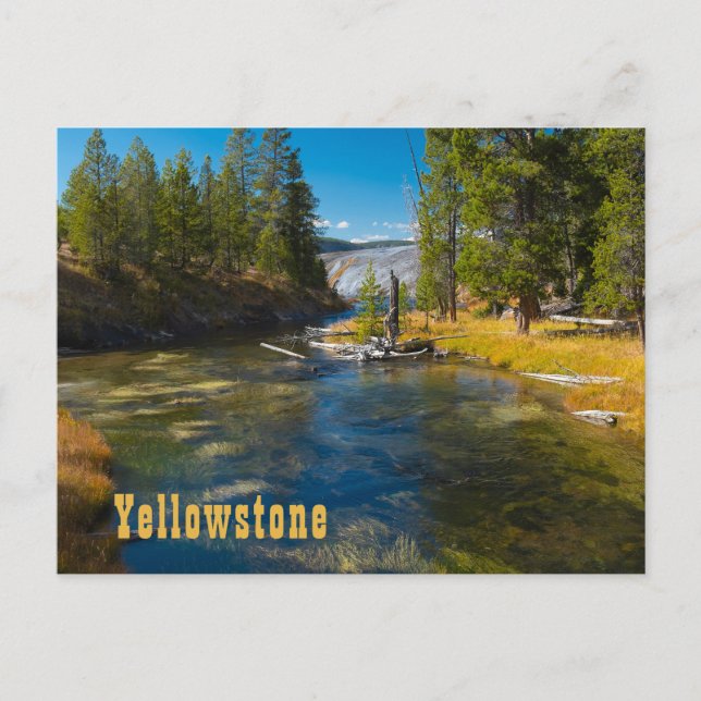 Floden Upper Geyser Basin Yellowstone Vykort (Framsida)