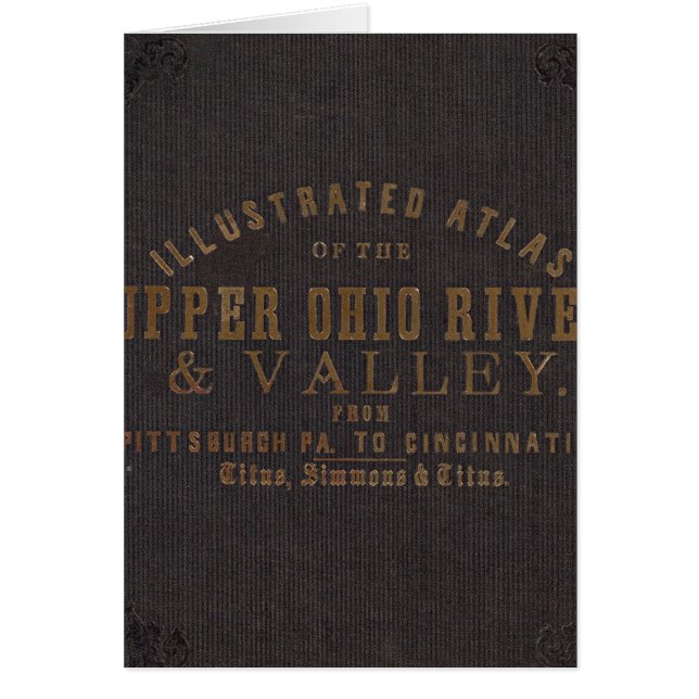 Floden Upper Ohio och Valley 11 Hälsningskort (Framsidan)