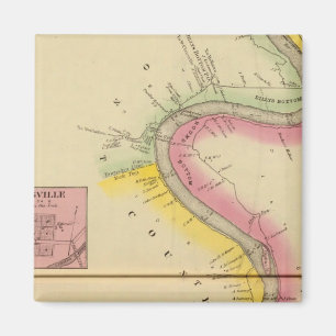 Floden Upper Ohio och Valley 3 Magnet