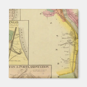 Floden Upper Ohio och Valley 7 Magnet