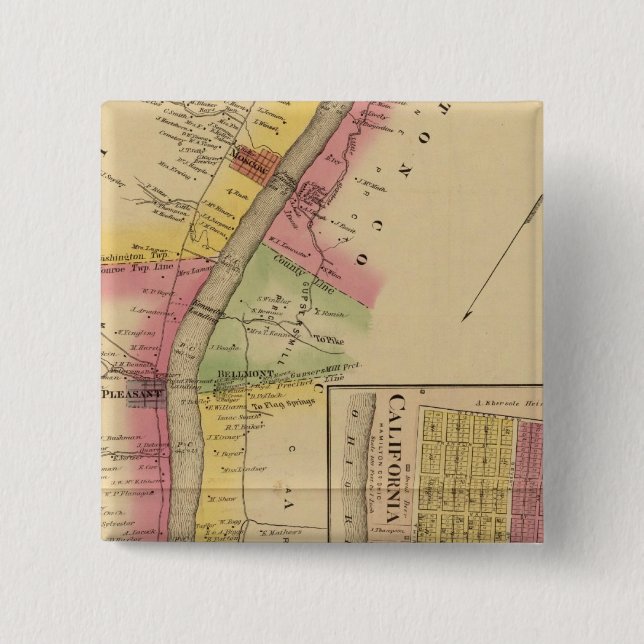 Floden Upper Ohio och Valley Knapp (Framsida)