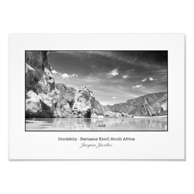 Floden vid Baviaanskloof Fototryck (Framsidan)