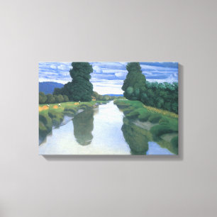 Floden vid Berville av Felix Vallotton, Finkonst Canvastryck