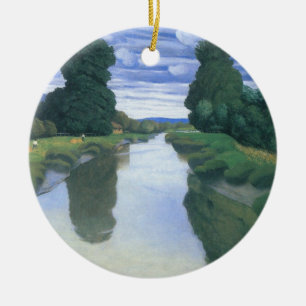 Floden vid Berville av Felix Vallotton, Finkonst Julgransprydnad Keramik