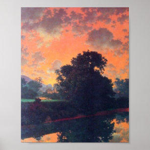 Floden vid Skutney av Maxfield Parrish Poster