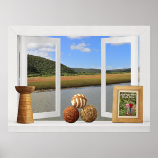 Floden View - Anpassadet Open Window Poster