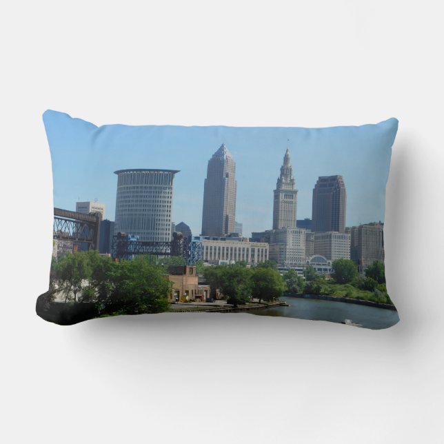 Floden View Cleveland Ohio Pillow Lumbarkudde (Framsida)