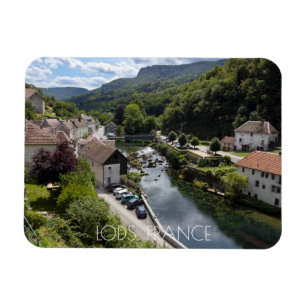 Floden View Lods, Doubs, Frankrike Magnet