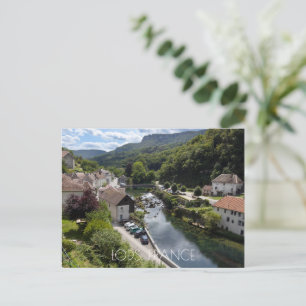Floden View Lods, Doubs, Frankrike Vykort