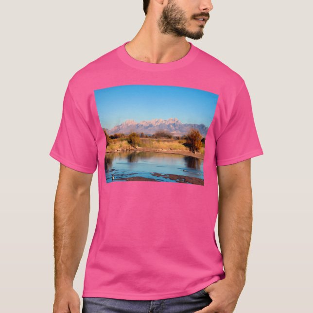 Floden View vid Mesilla Baseball Sleeve T Shirt (Framsida)