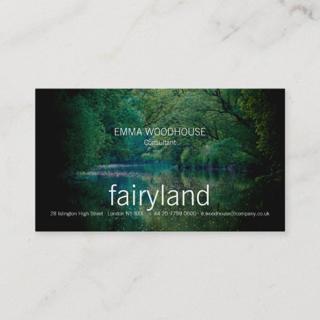 Floden •, Visitkortmall Visitkort (Framsida)