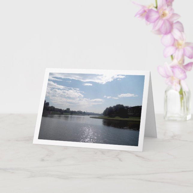 Floden Vistula, Kraków Landskap Kort (Orkide)