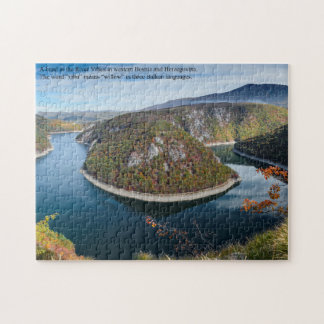 Floden Vrbas i Bosnien Pussel