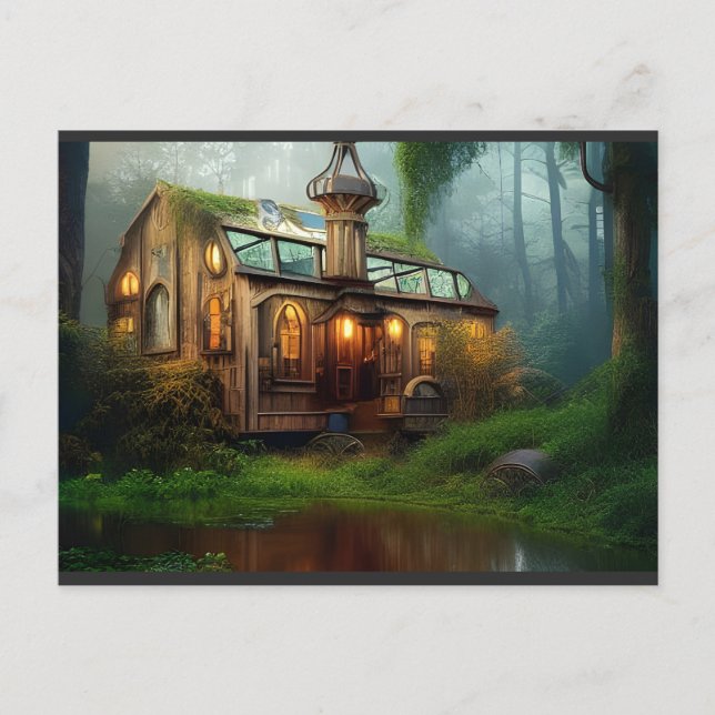 Floden Workshop | Steampunk Vykort (Framsida)