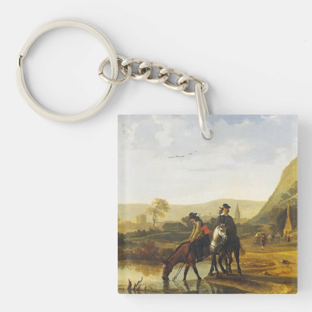 Flodens landskap med floderna Aelbert Cuyp (Framsidan)