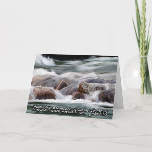 Floder av Vatten inspiration Kort (Framsida)