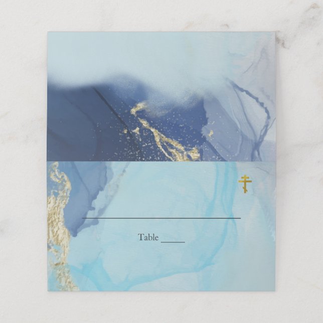 Floder av Vatten, ortodoxa kristna baptism Placeringskort (Utvändigt utvikt)