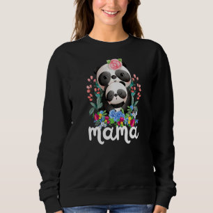 Floder Mamma & Baby Panda Mamma Animal Mors dag T Shirt
