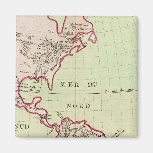 Floder och berg i Amerika Magnet (Framsidan)