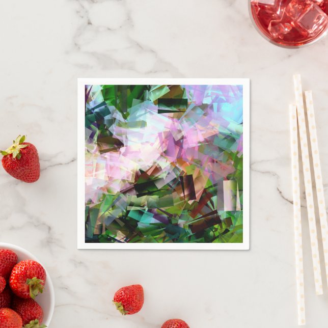 FLÖDESABSTRAKT PAPPERSSERVETT (Insitu)